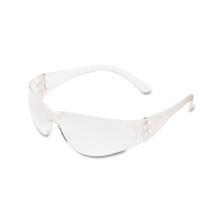 MCR™ Safety Checklite® CL1 Frameless Safety Glasses, Polycarbonate Clear Lens, Duramass®, Clear Polycarbonate Temples (135-CL110)