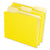 Pendaflex® Interior File Folders, 1/3-Cut Tabs, Letter Size, Yellow, 100/Box (ESS421013YEL)