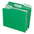 Pendaflex® Interior File Folders, 1/3-Cut Tabs, Letter Size, Bright Green, 100/Box (ESS421013BGR)