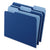 Pendaflex® Interior File Folders, 1/3-Cut Tabs, Letter Size, Navy Blue, 100/Box (ESS421013NAV)