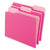 Pendaflex® Interior File Folders, 1/3-Cut Tabs, Letter Size, Pink, 100/Box (ESS421013PIN)