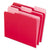 Pendaflex® Interior File Folders, 1/3-Cut Tabs, Letter Size, Red, 100/Box (ESS421013RED)
