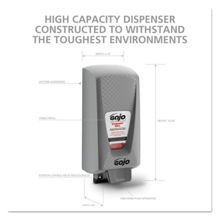 GOJO® PRO 5000 Hand Soap Dispenser, 5000mL, Gray (GOJ750001)