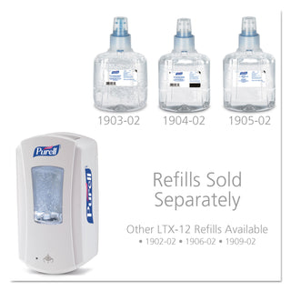 PURELL® LTX-12 Touch-Free Dispenser, 1200 mL, 5.75" x 4" x 10.5", White (GOJ192004)