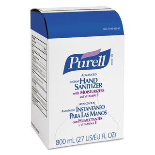 PURELL® Advanced Hand Sanitizer Gel Refill, Bag-in-Box, 800 ml, 12/Carton (GOJ965712)