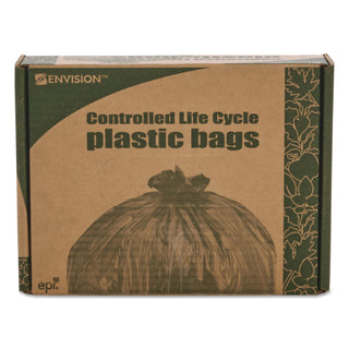 Stout® by Envision™ Controlled Life-Cycle Plastic Trash Bags, 13 gal, 0.7 mil, 24" x 30", White, 120/Box (STOG2430W70)