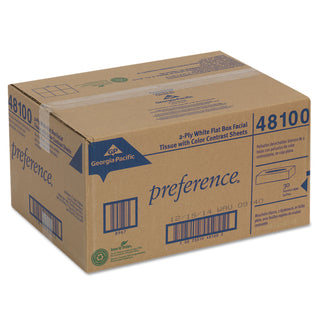 Georgia Pacific® Professional Facial Tissue, Flat Box, 100 Sheets/Box, 30 Boxes/Carton (GEP48100)