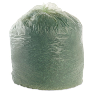 Stout® by Envision™ EcoSafe-6400 Bags, 64 gal, 0.85 mil, 48" x 60", Green, 30/Box (STOE4860E85)