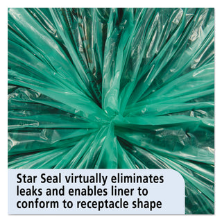 Stout® by Envision™ Controlled Life-Cycle Plastic Trash Bags, 33 gal, 1.1 mil, 33" x 40", Green, 40/Box (STOG3340E11)