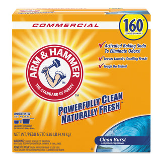 Arm & Hammer™ Powder Laundry Detergent, Clean Burst, 9.86 lb, Box, 3/Carton (CDC3320000109)