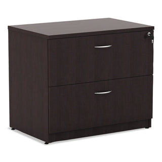 Alera® Valencia Series Two Drawer Lateral File, 34w x 22.75d x 29.5h, Espresso (ALEVA513622ES)