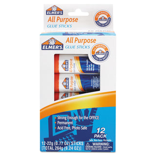 Elmer's® Permanent All-Purpose Glue Sticks, 0.77 oz. (EPIE517)