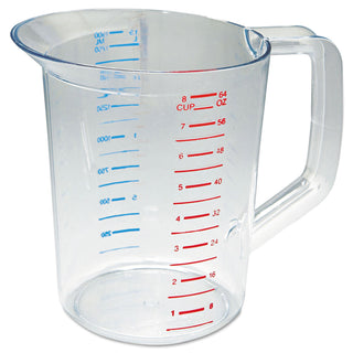 Rubbermaid® Commercial Bouncer Measuring Cup, 2 qt, Clear (3217CL)