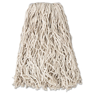 Rubbermaid® Commercial Economy Cut-End Cotton Wet Mop Head, 20oz, 1" Band, White, 12/Carton (RCPV117) (RCPV117)
