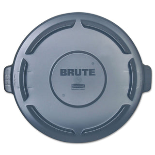 Rubbermaid® Commercial BRUTE Self-Draining Flat Top Lids, 24.5" Diameter x 1.5h, Gray (RCP264560GY) (RCP264560GY)