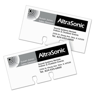 Avery® Laser/Inkjet Rotary Cards, 2 1/6"x4", 400 per Pack, White (AVE05385)