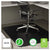 deflecto® EconoMat All Day Use Chair Mat for Hard Floors, 45 x 53, Rectangular, Black (DEFCM21242BLK)