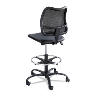 Safco® Vue Series Mesh Extended-Height Chair, 33" Seat Height, Supports up to 250 lbs., Black Seat/Black Back, Black Base (SAF3395BV)