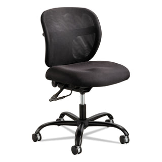 Safco® Vue Intensive-Use Mesh Task Chair, Supports up to 500 lbs., Black Seat/Black Back, Black Base (SAF3397BL)