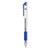 Universal® Comfort Grip Gel Pen, Stick, Medium 0.7 mm, Blue Ink, Clear Barrel, Dozen (UNV39511)