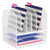 Safco® Onyx Mesh Desk Organizer with Two Horizontal and Six Upright Sections, Letter Size Files, 13.25" x 11.5" x 13", White (SAF3255WH)