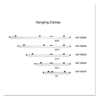 Safco® Mobile Plan Center Sheet Rack, 18 Hanging Clamps, 43.75w x 20.5d x 51h, Sand (SAF5060)