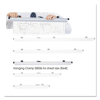 Safco® Sheet File Hanging Clamps, 100 Sheets Per Clamp, 31.25w, 6/Carton (SAF50036)