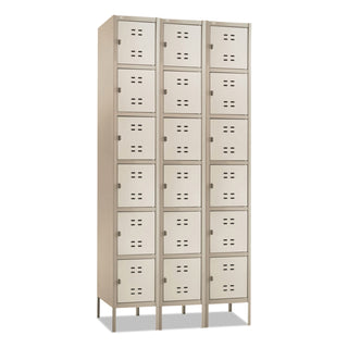 Safco® Three-Column Box Locker, 36w x 18d x 78h, Two-Tone Tan (SAF5527TN)