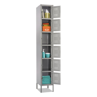 Safco® Box Locker, 12w x 18d x 78h, Two-Tone Gray (SAF5524GR)
