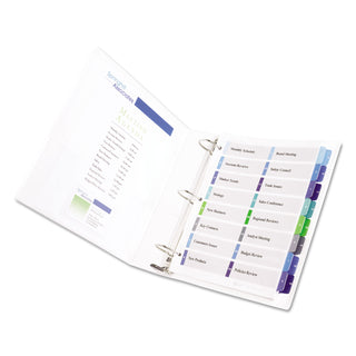 Avery® Customizable TOC Ready Index Double Column Multicolor Dividers, 16-Tab, Letter (AVE11320)
