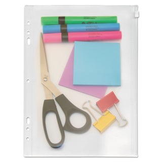 Anglers Zip-All Ring Binder Pocket, 8 1/2 x 11, Clear (AVTANG52)