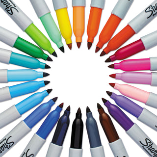 Sharpie® Fine Tip Permanent Marker, Assorted Colors, 24/Pack (SAN31993PP)