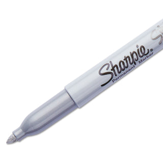 Sharpie® Metallic Fine Point Permanent Markers, Bullet Tip, Silver, 36/Pack (SAN2003899)