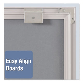 Quartet® Matrix Magnetic Boards, Painted Steel, 48 x 31, White, Aluminum Frame (QRTM4831)