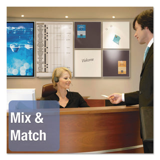 Quartet® Matrix Magnetic Boards, Painted Steel, 48 x 31, White, Aluminum Frame (QRTM4831)