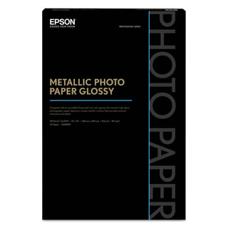 Epson® Professional Media Metallic Gloss Photo Paper, 5.5 mil, 13 x 19, White, 25/Pack (EPSS045590) (EPSS045590)