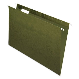 Pendaflex® Standard Green Hanging Folders, Legal Size, 1/5-Cut Tab, Standard Green, 25/Box (ESS81622)