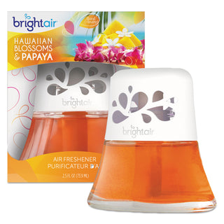 BRIGHT Air® Scented Oil Air Freshener, Hawaiian Blossoms and Papaya, Orange, 2.5 oz, 6/Carton (BRI900021CS)