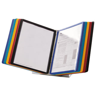 Durable® VARIO Reference Desktop System, 20 Panels, Assorted Borders and Panels (DBL536100)