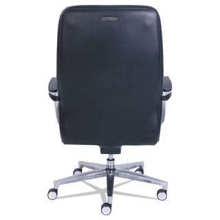 La-Z-Boy® Commercial 2000 High-Back Executive Chair, Supports up to 300 lbs., Black Seat/Black Back, Silver Base (LZB48958)