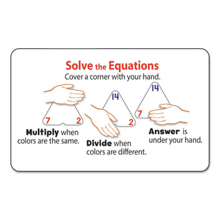 TREND® Multiplication/Division Three-Corner Flash Cards, 8 & Up, 48/Set (TEPT1671)