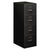 Alera® Economy Vertical File, 4 Legal-Size File Drawers, Black, 18.25" x 25" x 52" (ALEHVF1952BL)