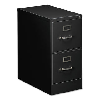 Alera® Two-Drawer Economy Vertical File, 2 Letter-Size File Drawers, Black, 15" x 25" x 29" (ALEHVF1529BL)