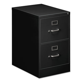 Alera® Two-Drawer Economy Vertical File, 2 Legal-Size File Drawers, Black, 18.25" x 25" x 29" (ALEHVF1929BL)