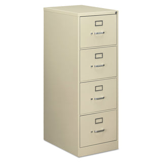 Alera® Economy Vertical File, 4 Legal-Size File Drawers, Putty, 18.25" x 25" x 52" (ALEHVF1952PY)