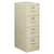 Alera® Economy Vertical File, 4 Legal-Size File Drawers, Putty, 18.25" x 25" x 52" (ALEHVF1952PY)