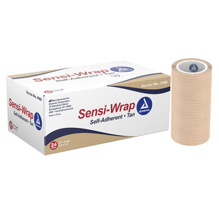 Sensi-Wrap Cohesive Bandage 3 Inch X 5 Yard Self-Adherent Closure Tan NonSterile Standard Compression (1145181_CS)