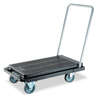 deflecto® Heavy-Duty Platform Cart, 500 lb Capacity, 21 x 32.5 x 37.5, Black (DEFCRT550004)