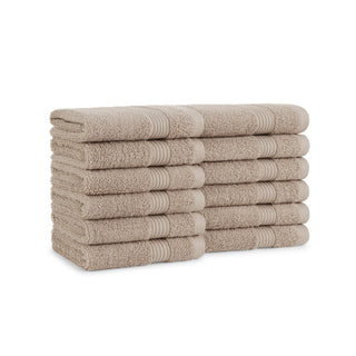Host & Home Washcloth 13x13 Beige (12/Pack) (P-WC-HH-1313-BG)