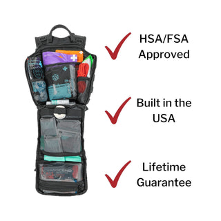 My Medic™ RECON Standard First Aid Kit Red Nylon Backpack (1207722_EA)